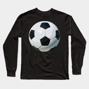 Vintage soccer ball red Long Sleeve T-Shirt